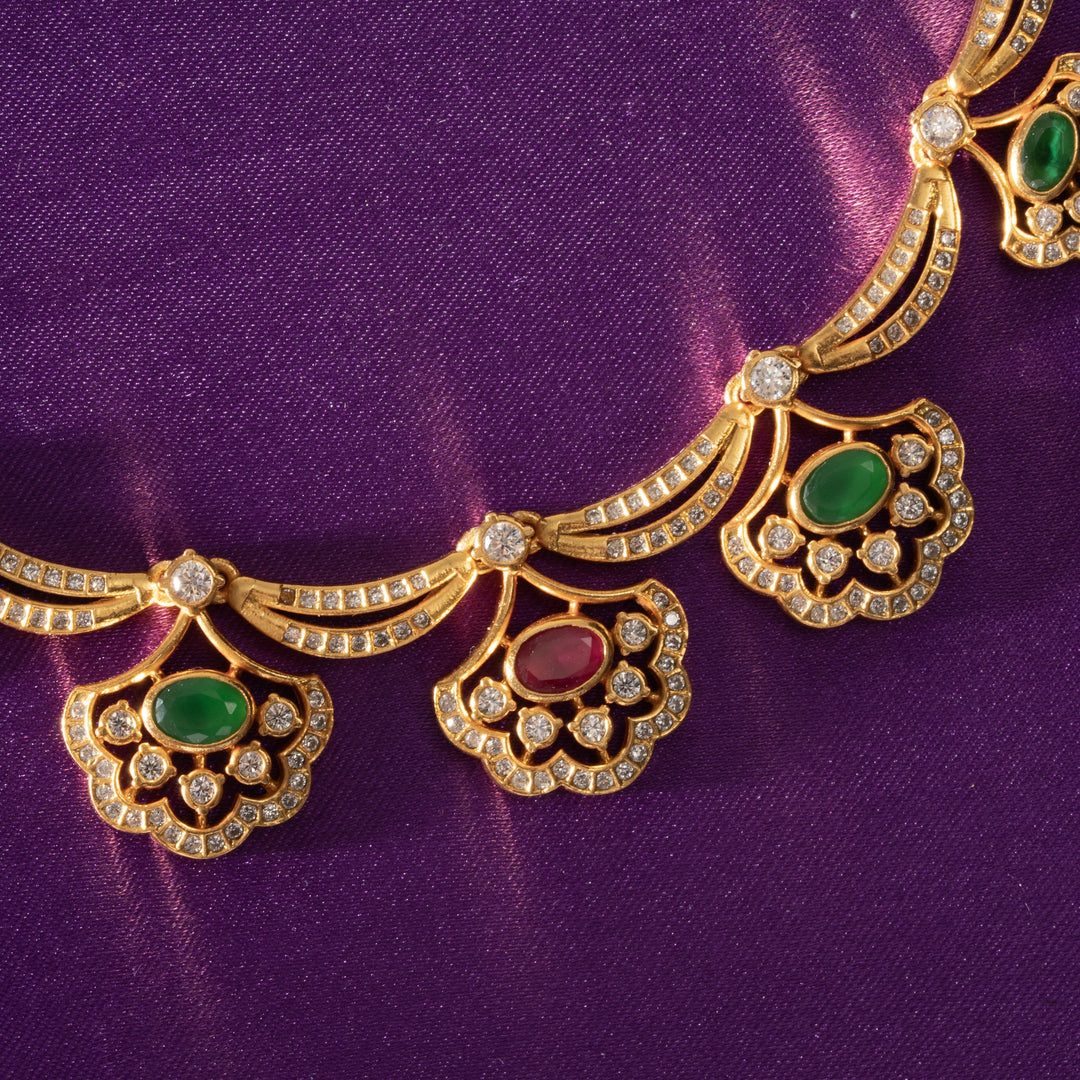 Gul-Panna Stone Necklace