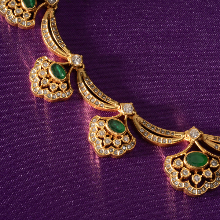 Gul-Panna Stone Necklace