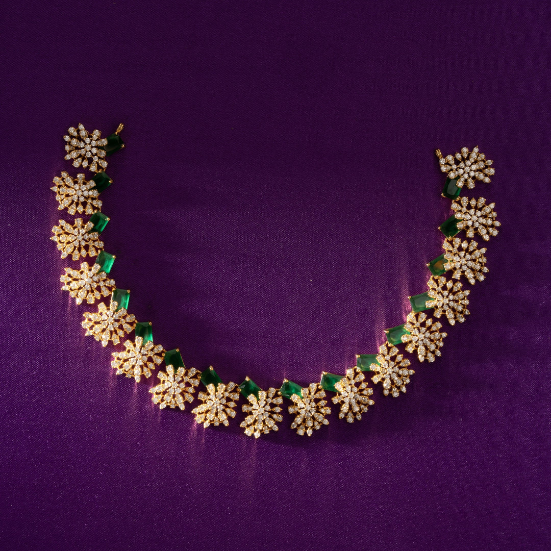 Green Prism CZ Necklace