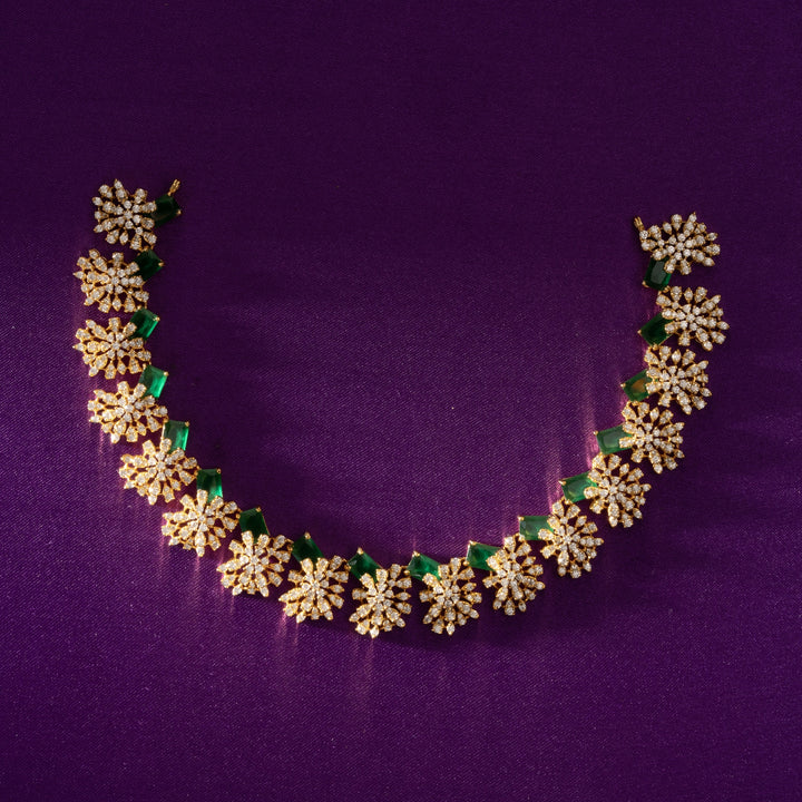 Green Prism CZ Necklace