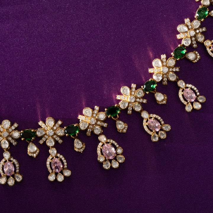 Pink-Ivy Moissanite Set