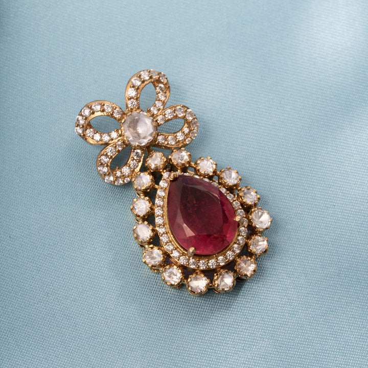 Rosy-Drop Victorian Pendant