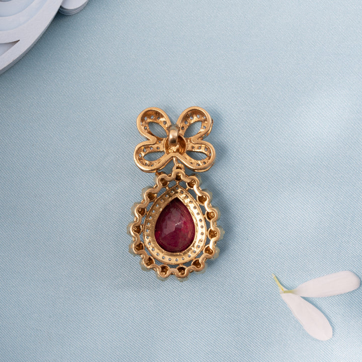 Rosy-Drop Victorian Pendant