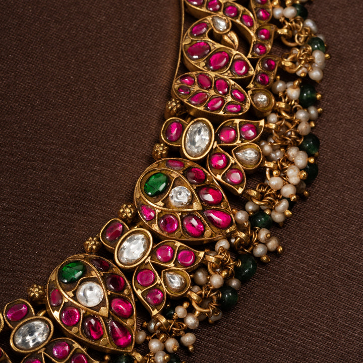 Shahi-Manik Kundan Necklace