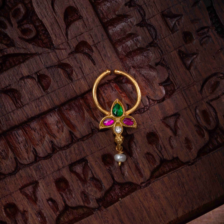 Desi Kundan Septum Ring