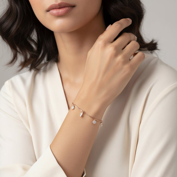 Rosé Charm Bracelet