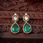 Peridot Pear Victorian Danglers