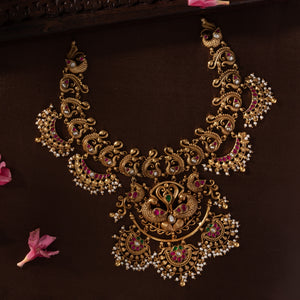 Kovil Mayur Nakshi Necklace