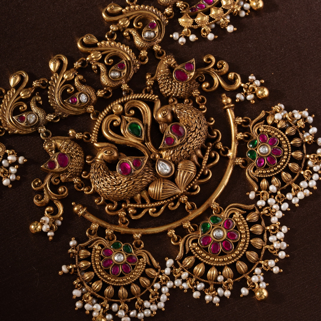 Kovil Mayur Nakshi Necklace