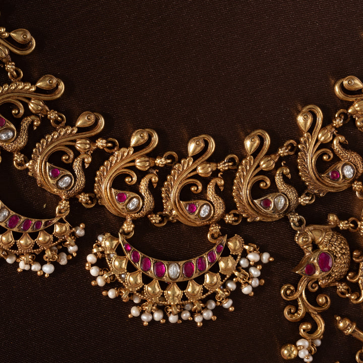 Kovil Mayur Nakshi Necklace