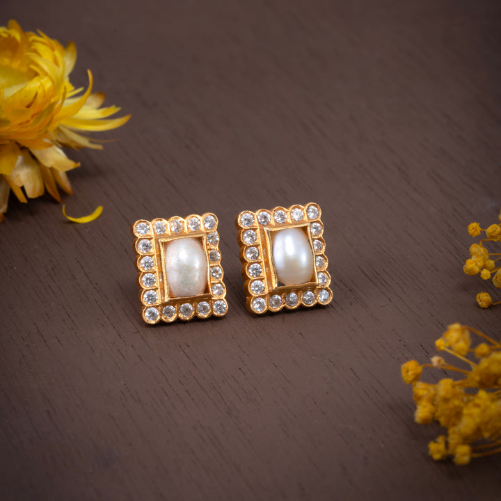 Pearl Mosaic Studs