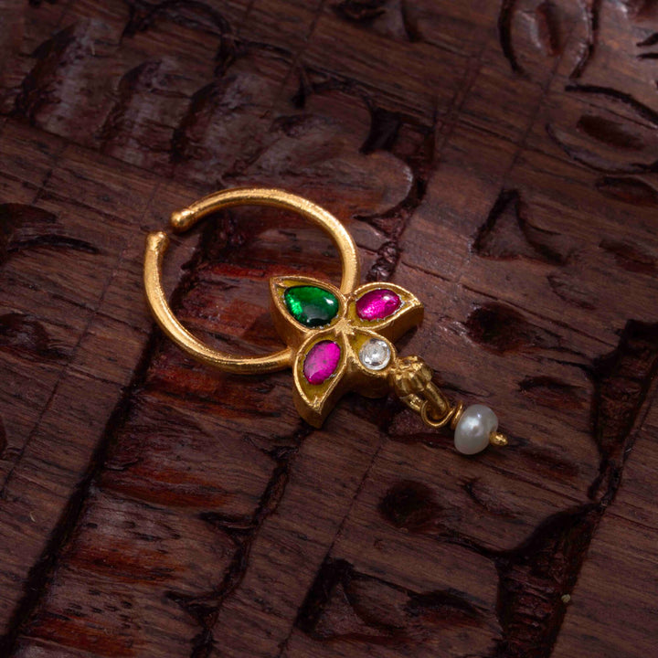 Desi Kundan Septum Ring