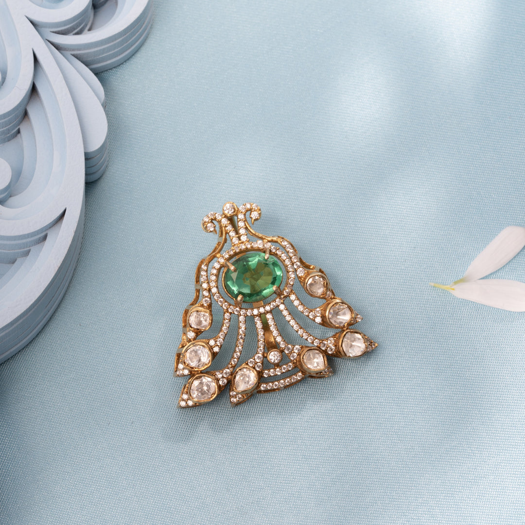 Victorian Feather Pendant