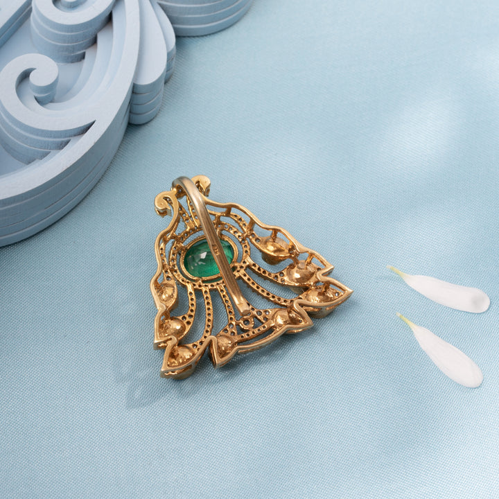 Victorian Feather Pendant