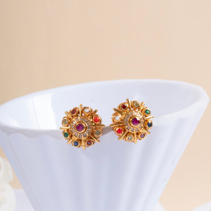 Heritage Navaratan Studs