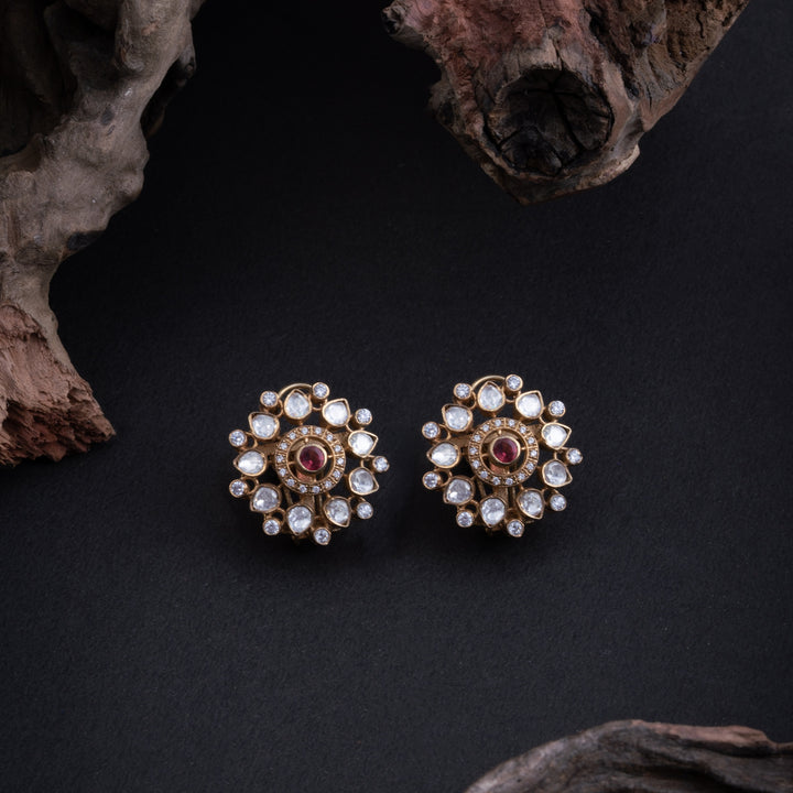 Ruby Florin Stud Earrings