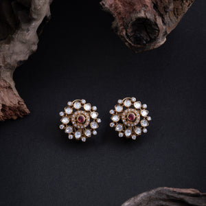 Ruby Florin Stud Earrings