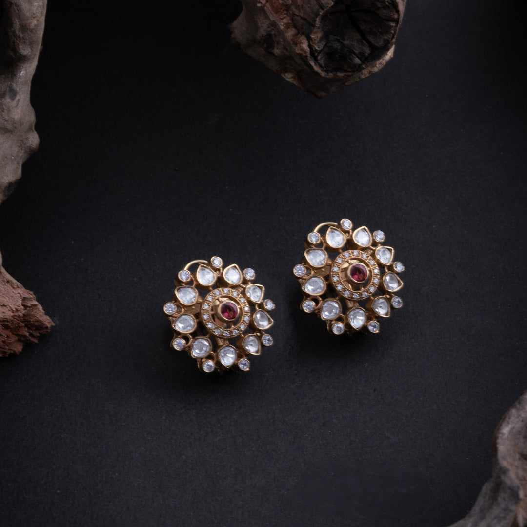 Ruby Florin Stud Earrings