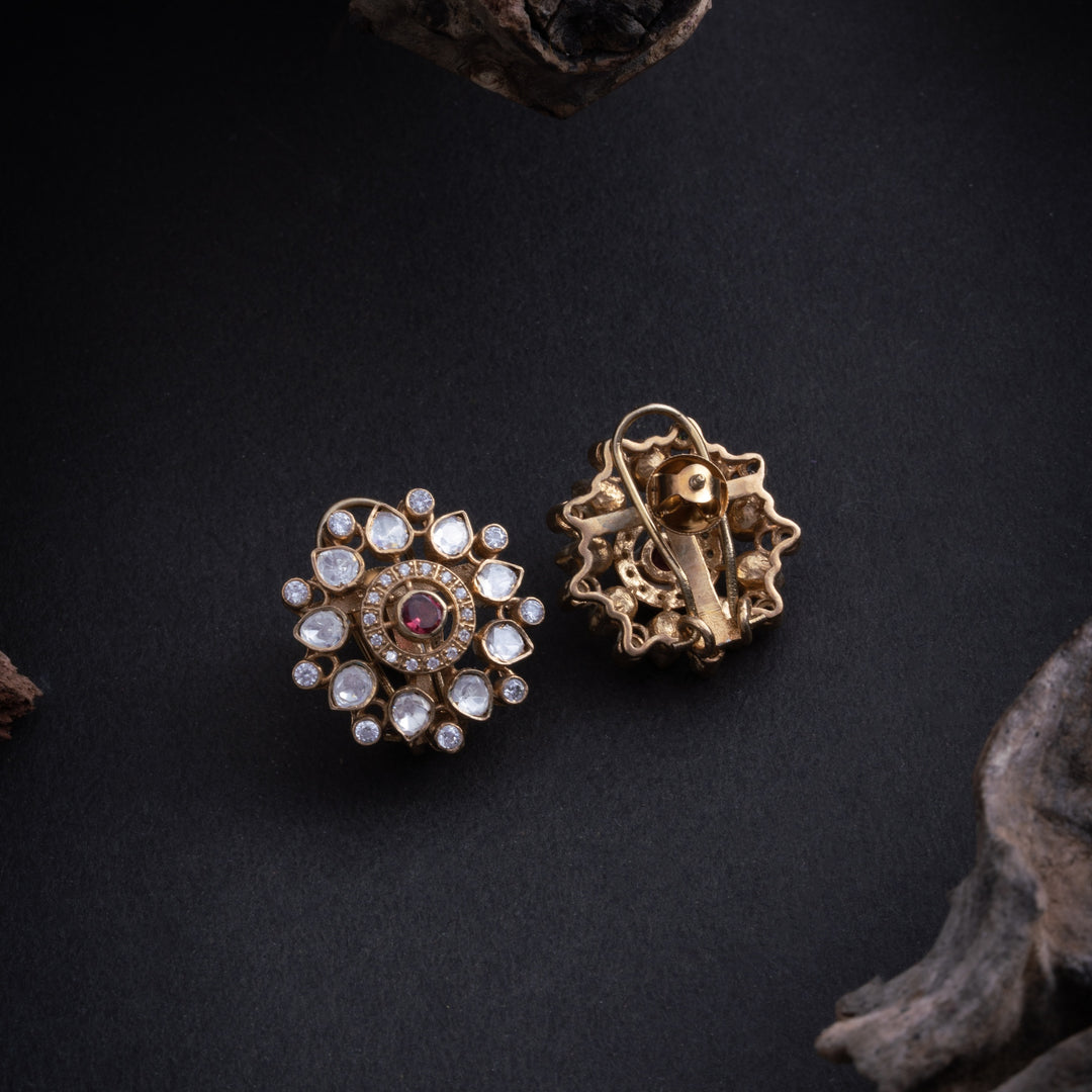 Ruby Florin Stud Earrings