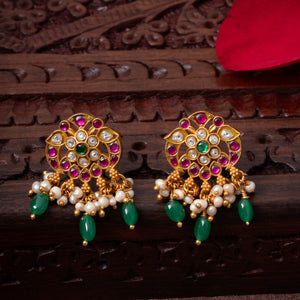 Kundan Parrot Studs