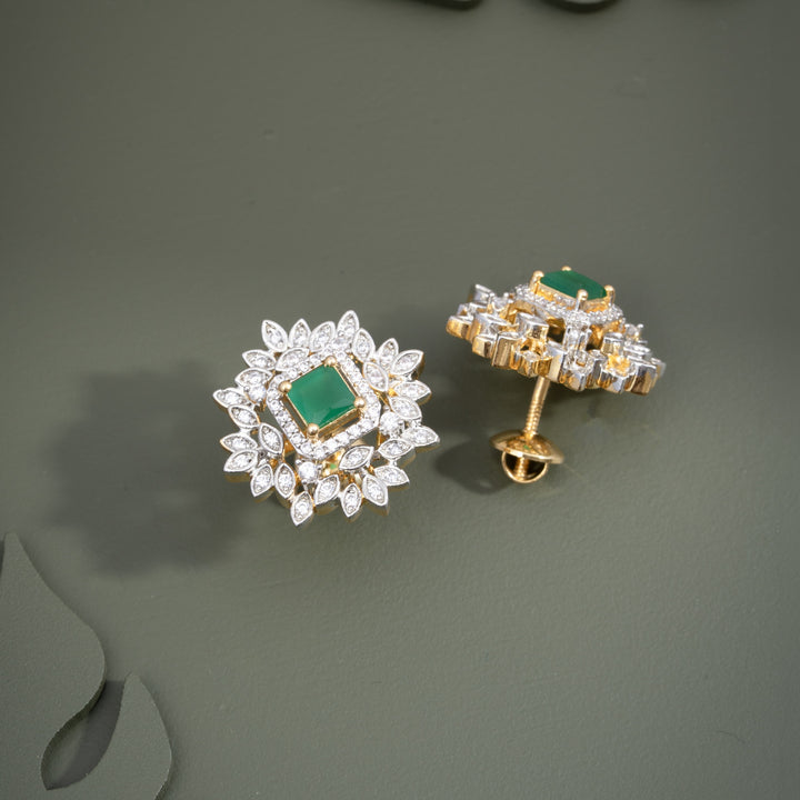 Ridhyara Square Cz Studs