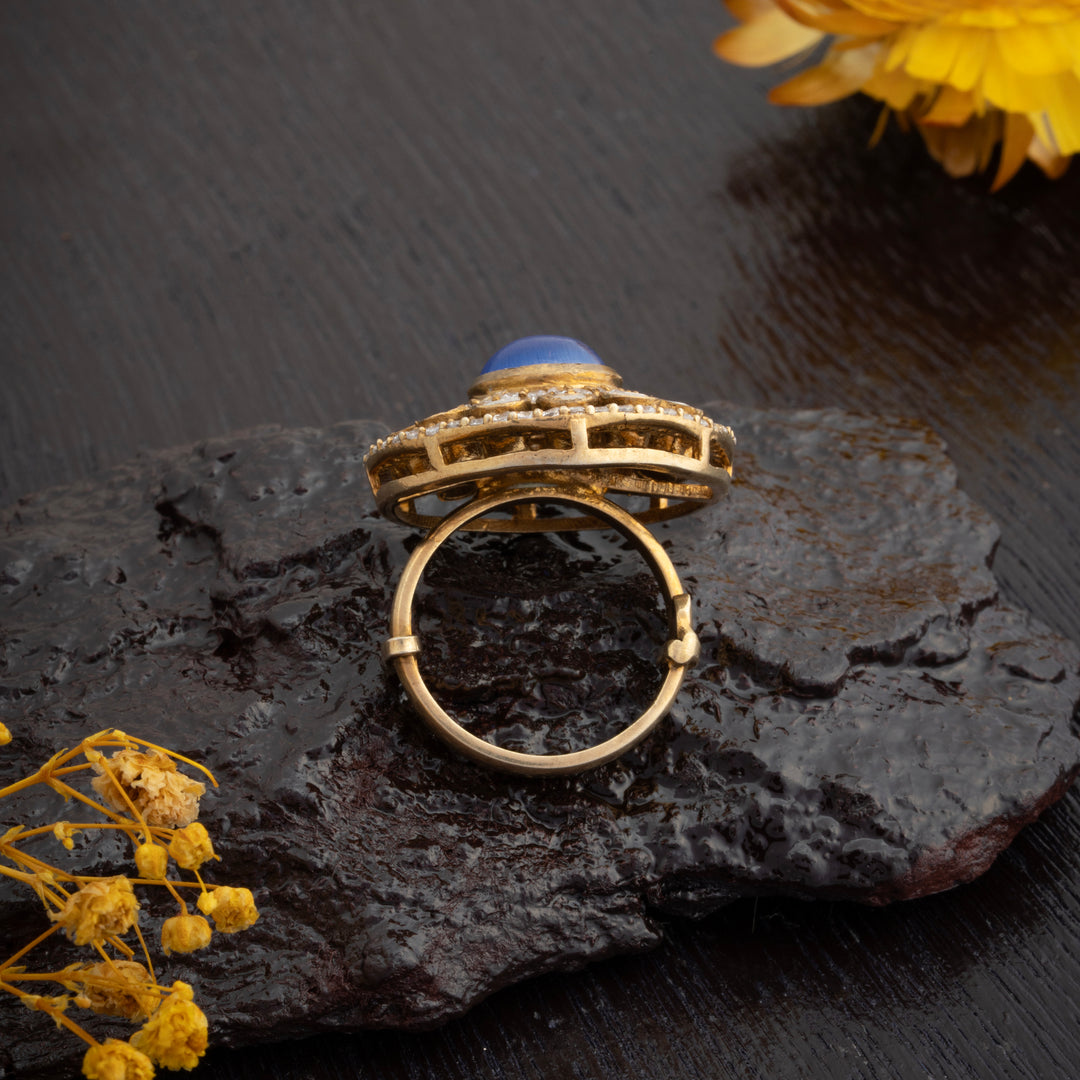 Violet Orb Victorian Ring