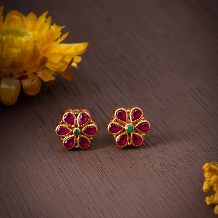 Vanaja Ruby Earrings
