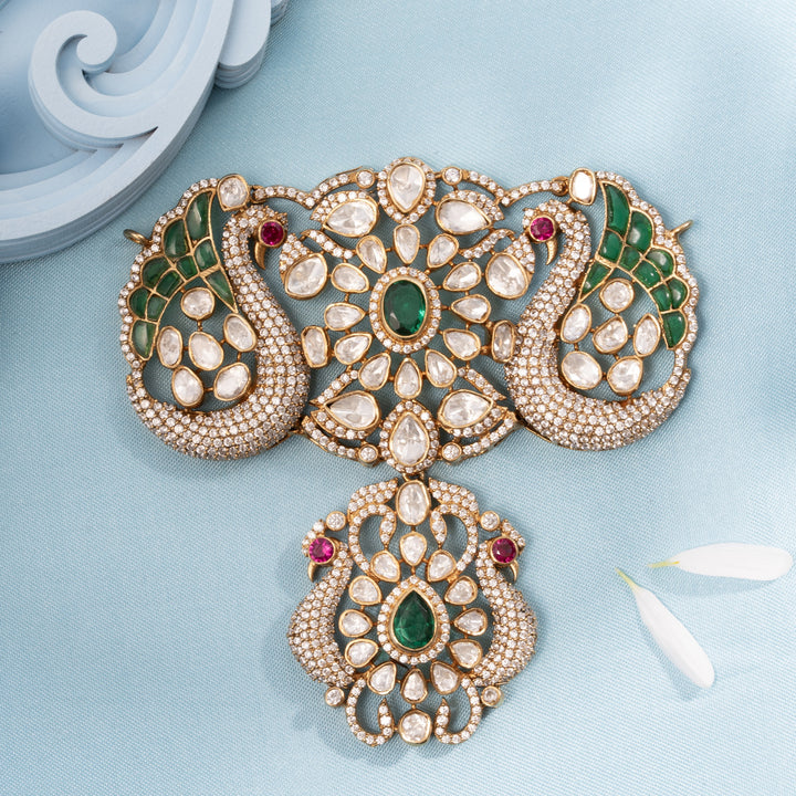 Swan Bloom Victorian Pendant