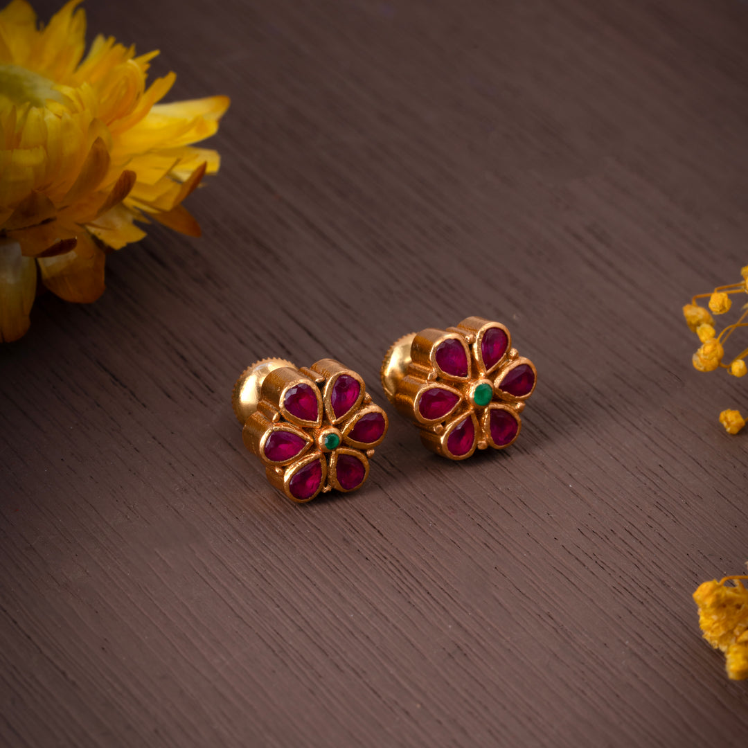 Vanaja Ruby Earrings