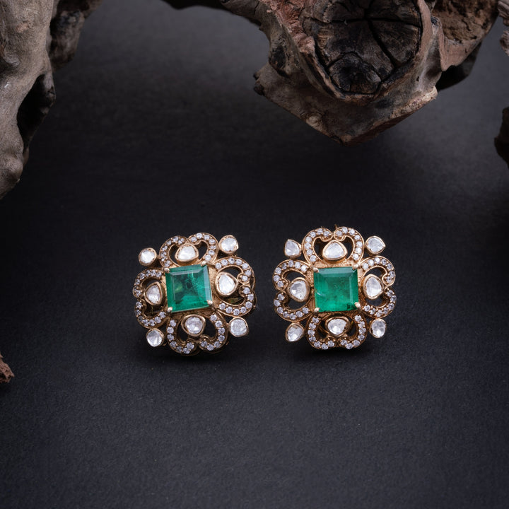 Flora Facet Stud Earrings