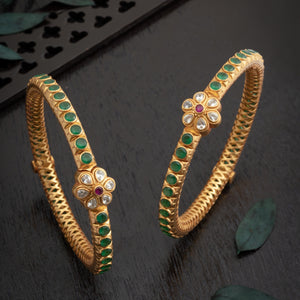 Emeralflora Stone Bangles