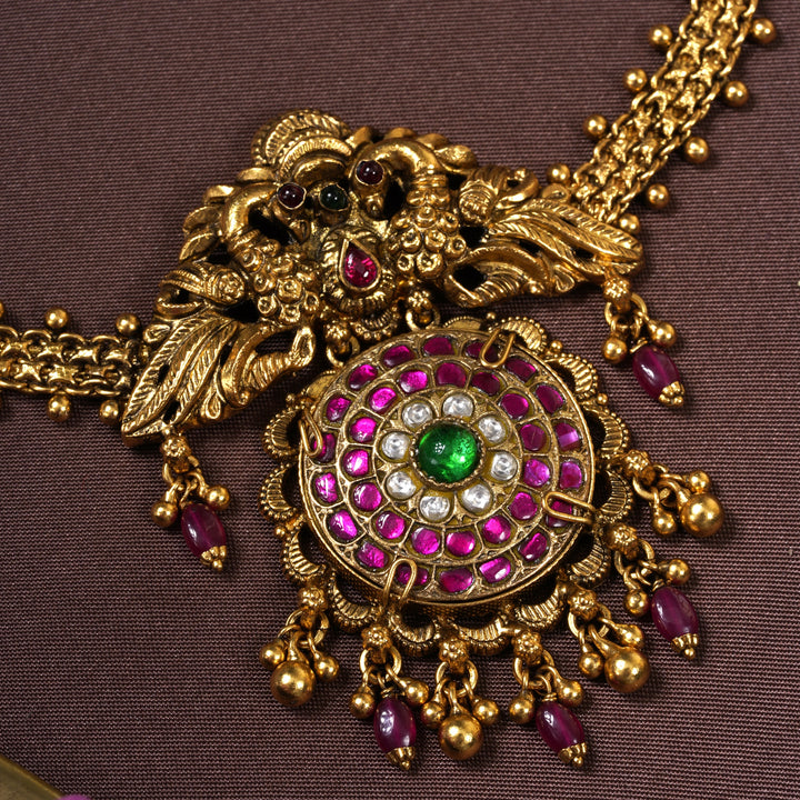 Mayuresh Nakshi Necklace