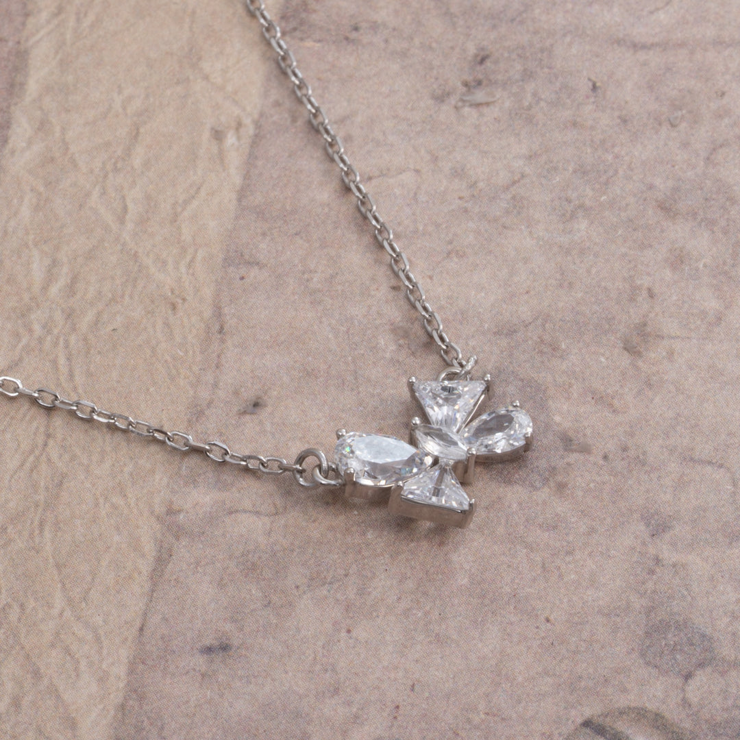 Bow-Pearl Chain Pendant