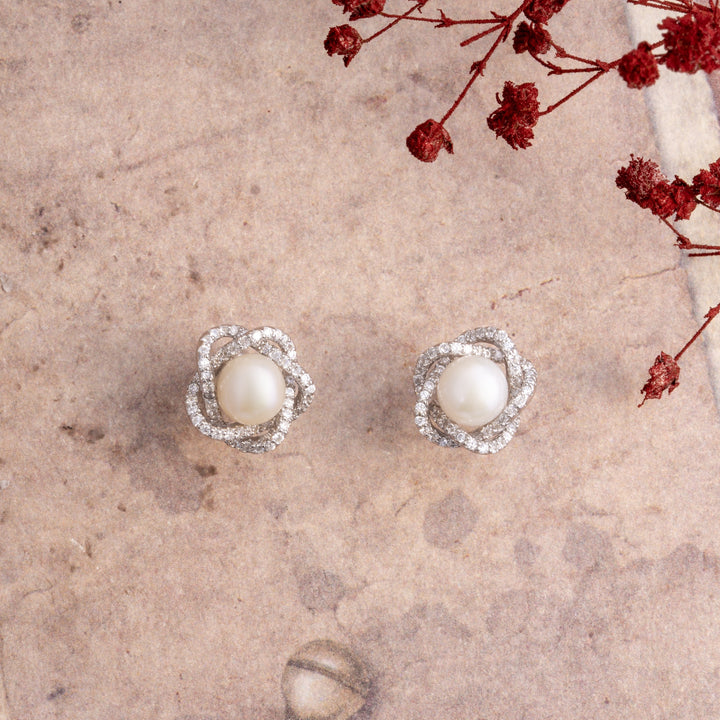 Glimmer Pearl Studs