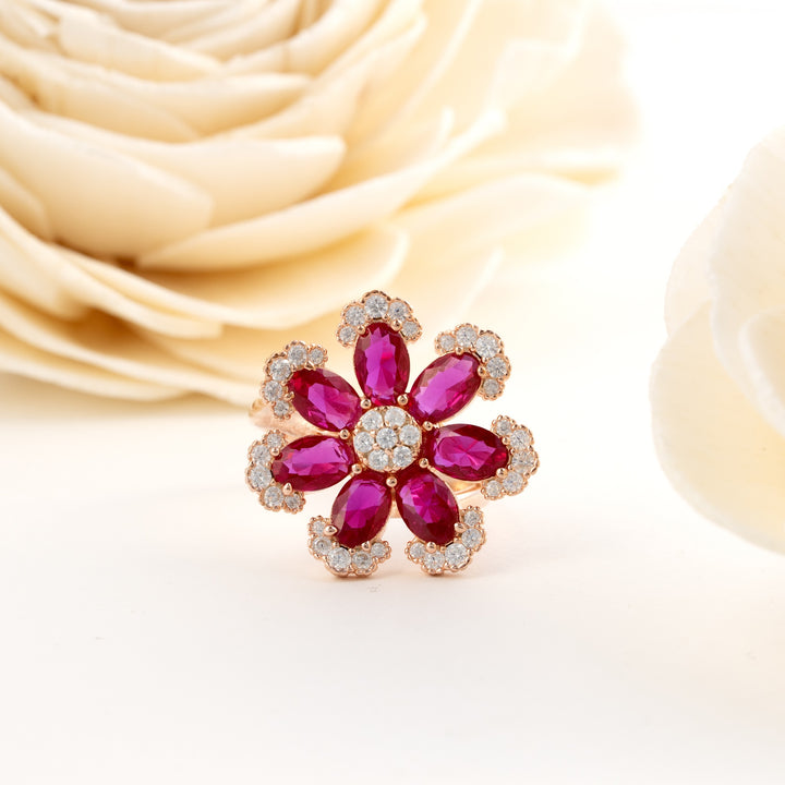 Glitter Rosette Ring