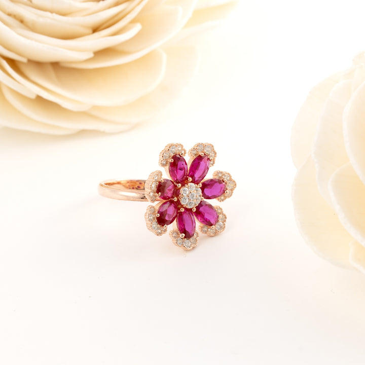 Glitter Rosette Ring