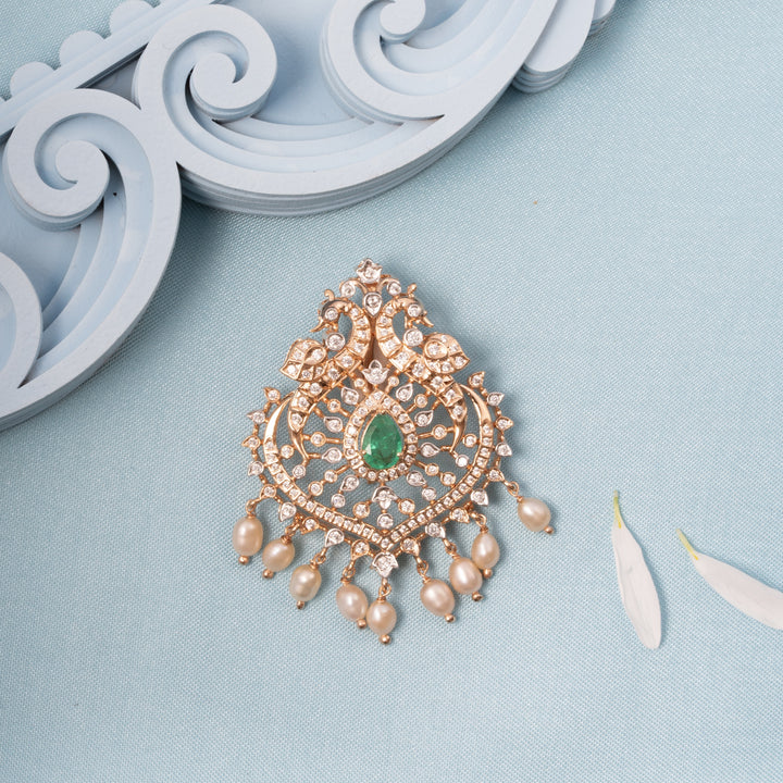 Plume Pear Stone Pendant