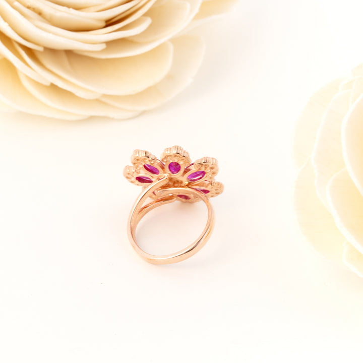 Glitter Rosette Ring