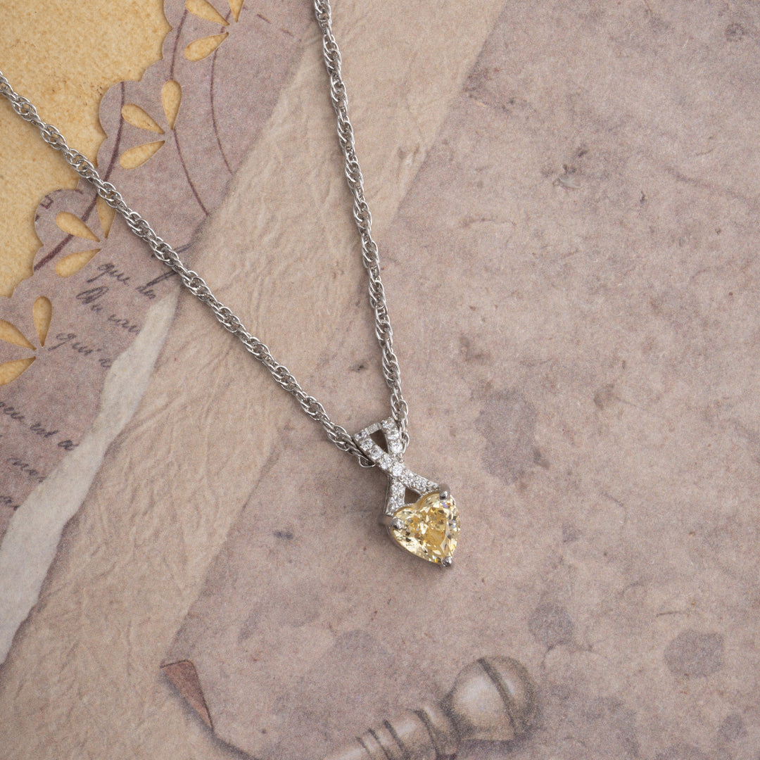Buttery Heart Chain Pendant