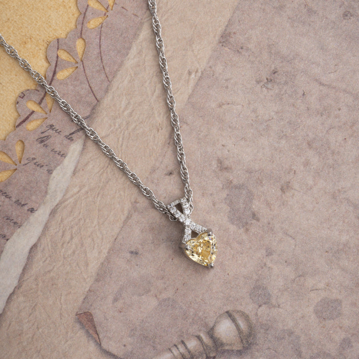 Buttery Heart Chain Pendant