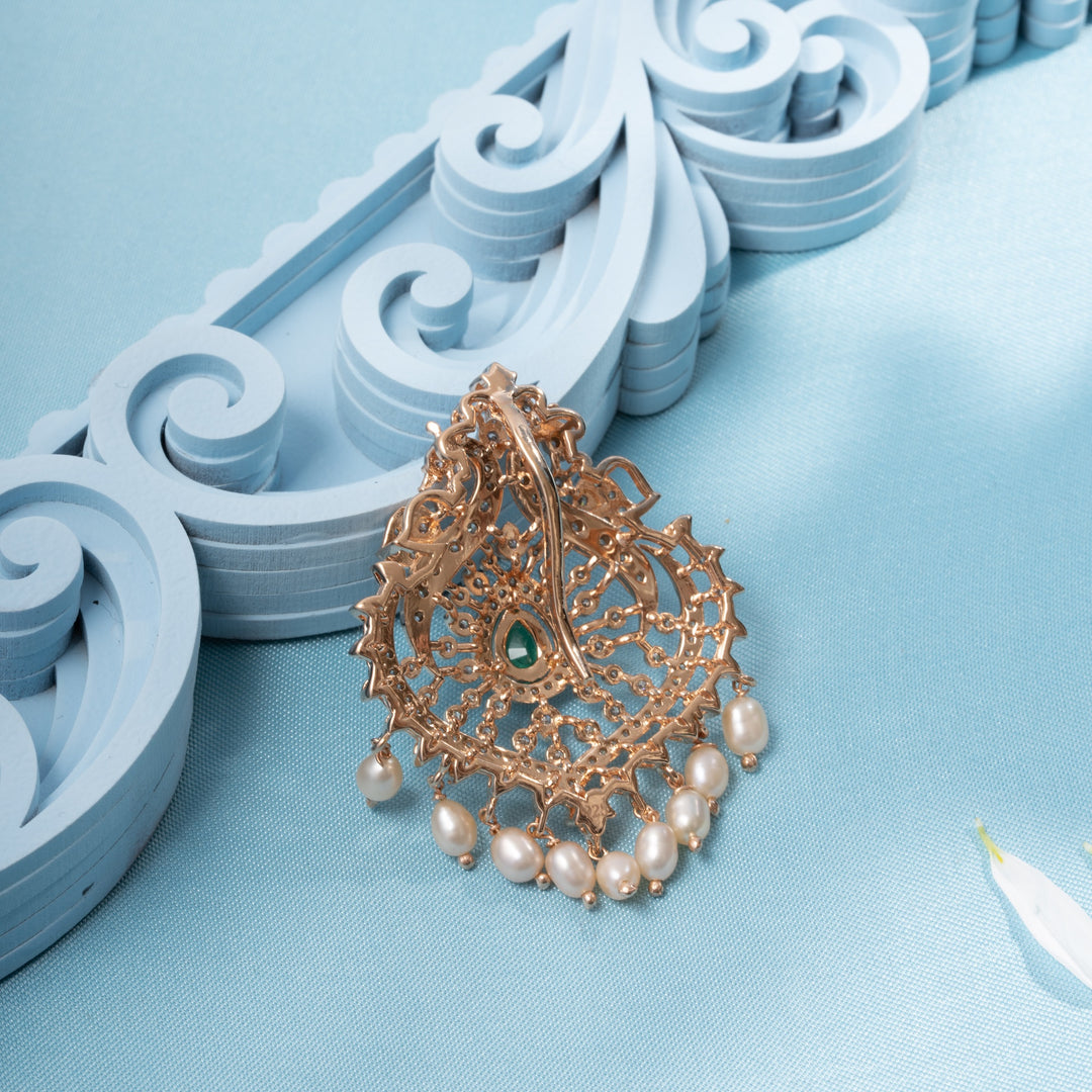 Plume Pear Stone Pendant