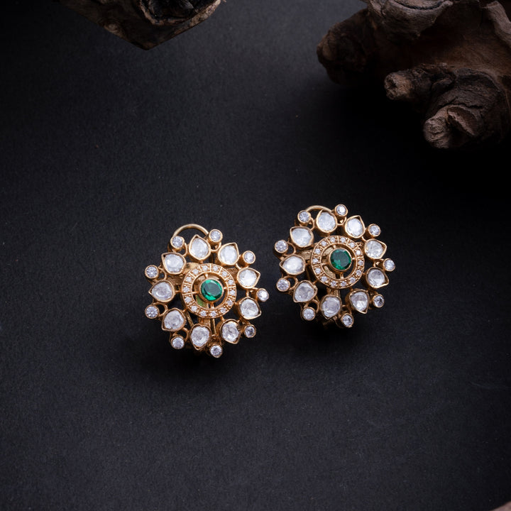 Ruby Florin Stud Earrings