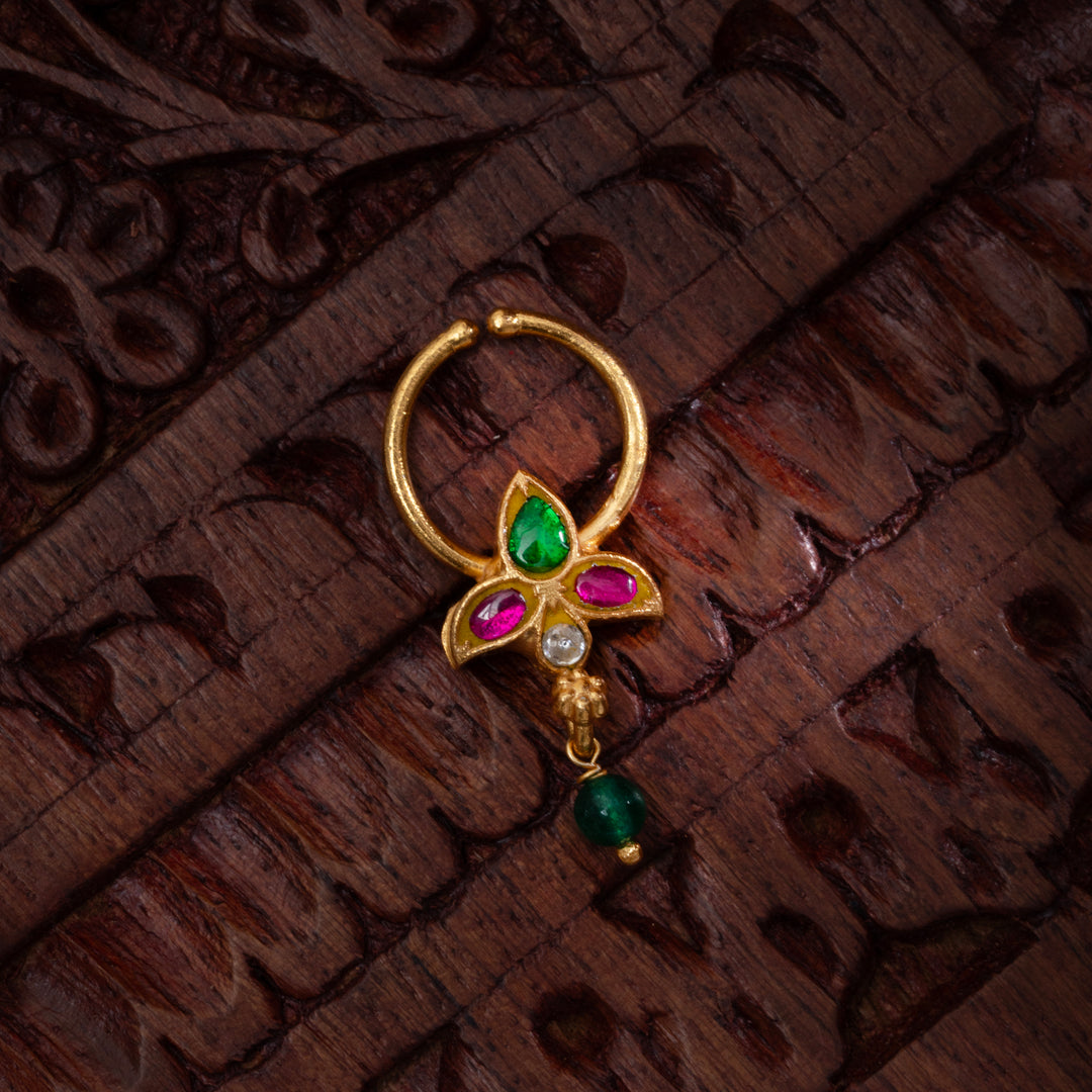 Desi Kundan Septum Ring