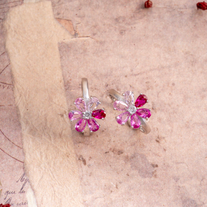 Pink Shades Toe Rings