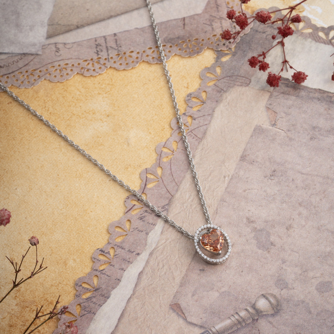 Honeyed Heart Chain Pendant
