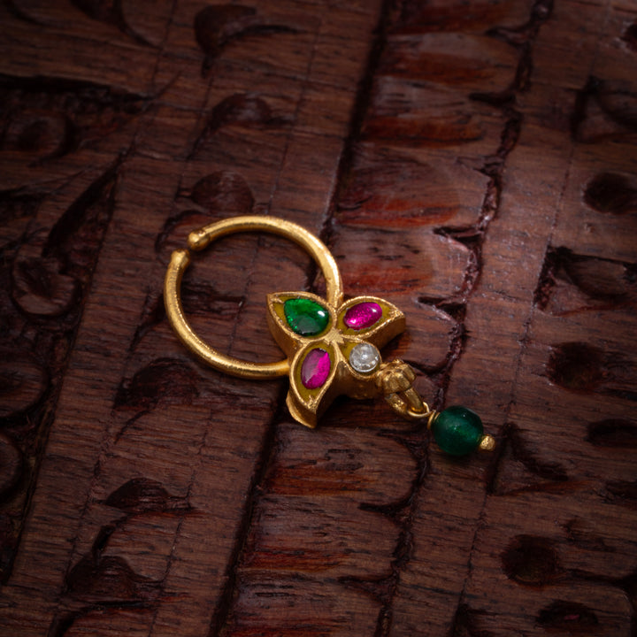 Desi Kundan Septum Ring