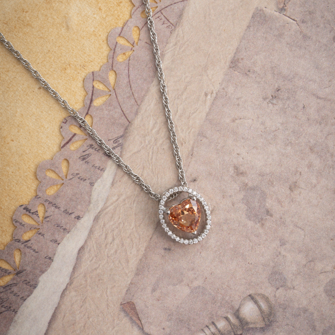Honeyed Heart Chain Pendant