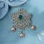Jade Feather CZ Pendant