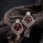 Ruby V-Drape Earrings