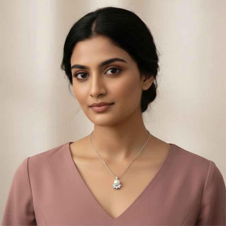 Pear-Pearl Chain Pendant